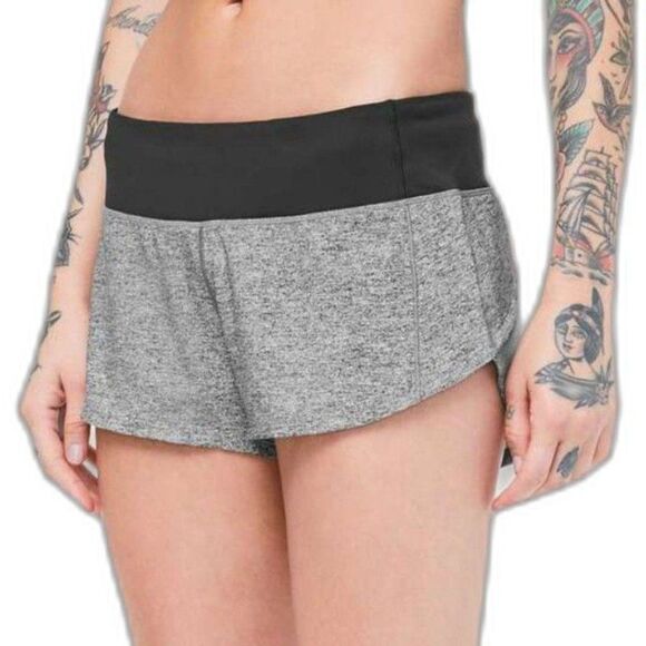 Lululemon Speed Up Short Low-Rise 2.5" *Heather Lux Multi Black - Picture 1 of 8